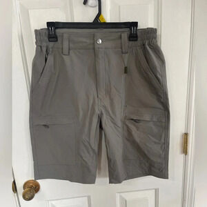 Free Kite SIZE 32 Men’s Shorts  Tactical Brown Cargo Hook & Loop Pockets NWOT